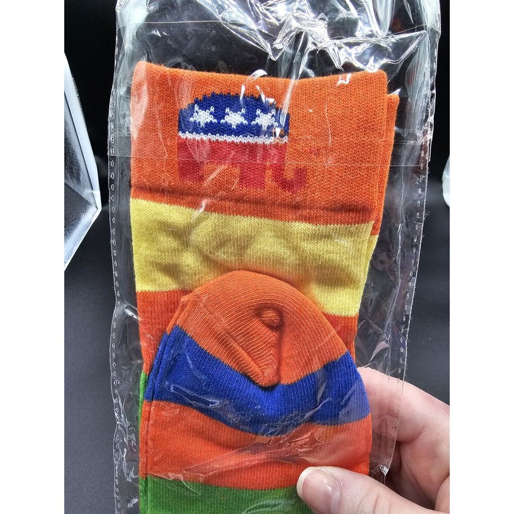 GOP Rainbow Socks Republican Elephant Pride‎